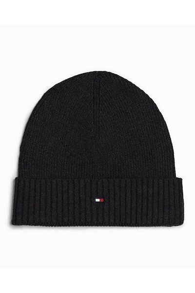 Tommy Hilfiger Čepice Pinma Cotton Beanie se vzorovanou vlajkou
