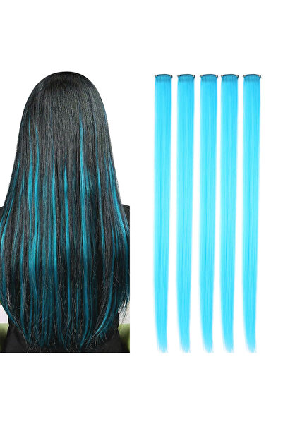 Mina Peruk Snap sintetic colorat - 5 bucăți - D13