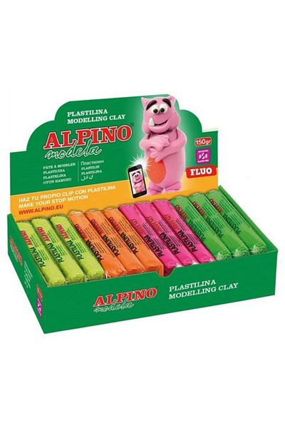 Alpıno Neon 4 Colors 12 Pişiyorka Modeling Clay 150 Gr