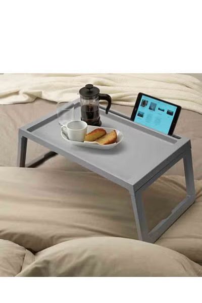 co arma Multi-Purpose Folding Bed Tray Grey