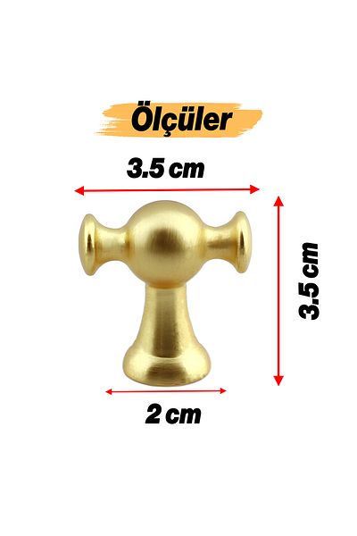 Badem10 Magnolia Buton de mâner din aur mat Mâner cu o singură șurub Mânere Mobilier Bucătărie Sertar Dulap Mâner dulap