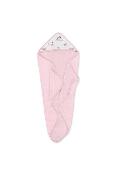 DEUX LAPINS Bébé Lapin Rose 100% Cotton Muslin Drying Cover