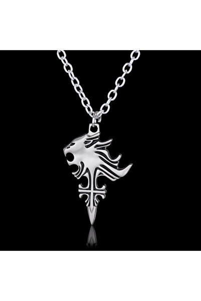 Choice قلادة فاينل فانتسي 8 بسلسلة رقم 107، قلادة قلب الأسد النائم، قلادة غري...