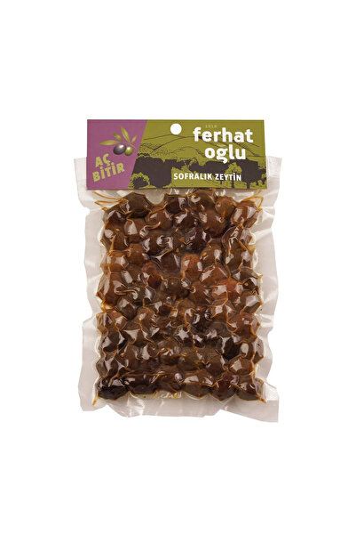 FERHATOĞLU Siyah Çevirme Zeytin Baharatlı 200 G - Vakumlu Paket