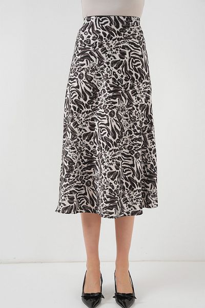 Bigdart Satin Skirt 15806 - Embellish Z.Beige Styline