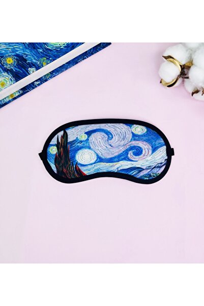 Gift Moda Van Gogh Yıldızlı Gece Tasarımlı Uyku Bandı