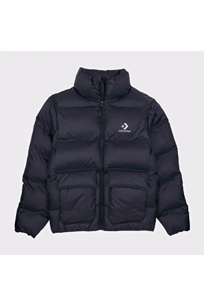 Converse Classic Erkek Dik Yaka Siyah Şişme Mont