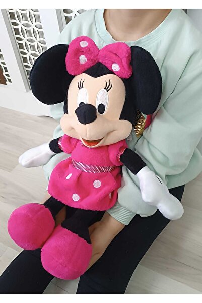 LRS STORE Yüksek Kalite Minnie Mouse - Mickey Mouse Figür Peluş Büyük Boy 45 Cm Minie-Mikiy