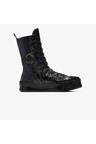 converse Chuck 70 Plus Xhi Unisex Μαύρο Δερμάτινο Sneaker