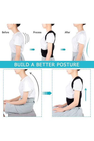 COOYA Upper Back Posture Corrector, Adjustable Support Brace for Better Posture