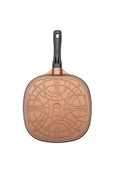 Neoklein Tigaie grill Neoklein SGR30, 30 cm, aluminiu turnat, invelis antiaderent, Gold