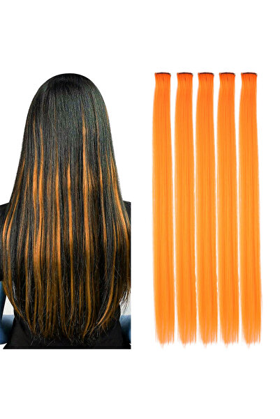 Mina Peruk Snap sintetic colorat - 5 bucăți - D02