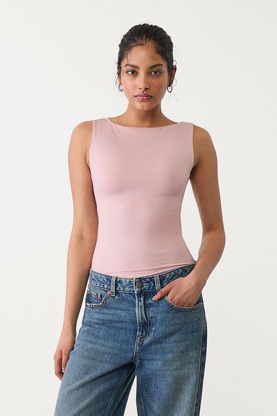 Stradivarius Basic boat neck bodysuit