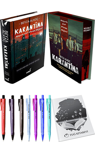 İndigo Kitap Karantina 2 Ciltli ve Karantina 1. Perde Film Özel Baskı Ciltli ...