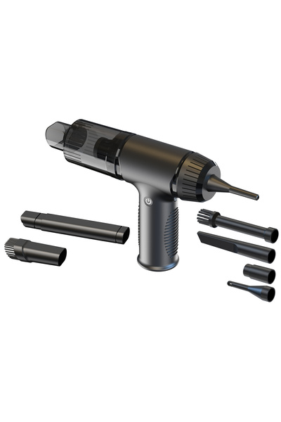 Nettech Mini Çok Fonksiyonlu Üflemeli Şarjlı Araç El Süpürgesi 2 in 1 Ev-Ofis...