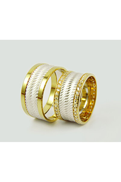 Lilarote Pırlanta 14 Ayar Altın Alyans