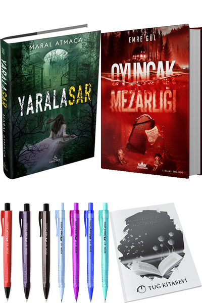 Ephesus Yayınları Yaralasar 2 Ciltli ve Oyuncak Mezarlığı Ciltli + Hediyeli