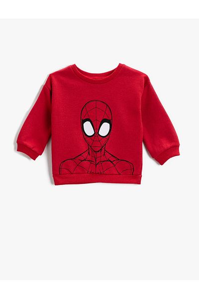 Koton Spider Man Printed Sweatshirt Licensed