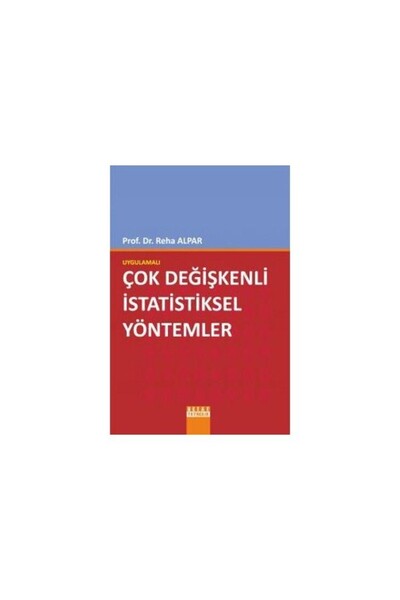 Detay Yayıncılık Uygulamalı Çok Değişkenli Istatistiksel Yöntemler