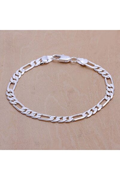 Choice 8 بوصات 20 سم هدية زفاف لطيفة فضية اللون 6 مم سلسلة للرجال والنساء سوار مجوهرات أنيق جميل