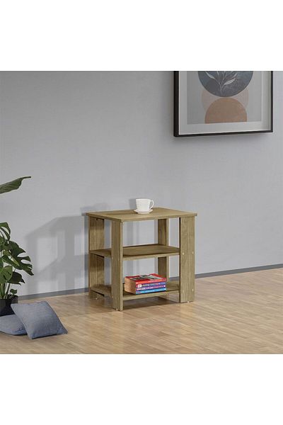 Danube Home Athens End Table L50xW40xH50cm - Light Oak