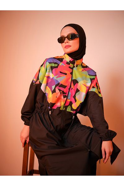 ALFASA Multicolored Oversize Long Hijab Swimsuit