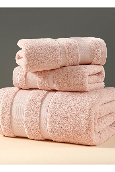 sharpdo 3-Piece Cotton Gift Towel And Bath Towel Set
