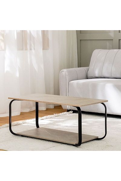 Danube Home Rowan Coffee Table  L100xW48xH43cm - Cement Grey