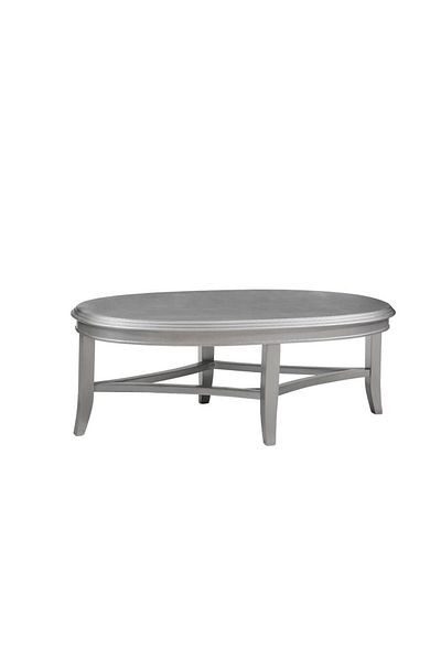 Danube Home طاولة قهوة بوسلتون طول 140 × عرض 80 × ارتفاع 50 سم - فضي