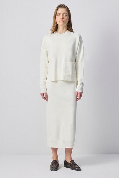 Touché Privé Pocket Tunic Skirt Knitting Suit