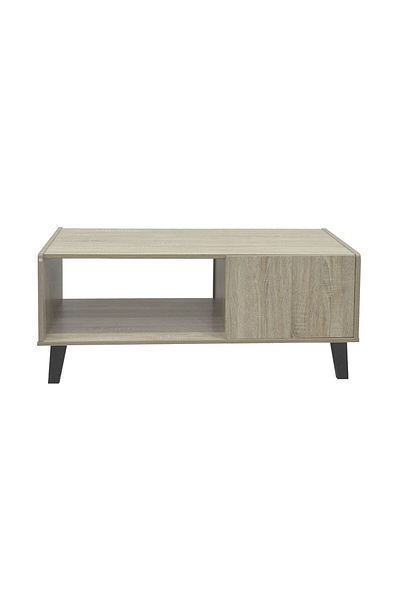 Danube Home Supreme Coffee Table W/ Storage L99.5xW55xH45.5cm - French Sonoma Oak