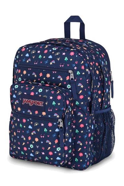 Jansport Kids blue backpack with print JanSport Big Student Slice Of Fun