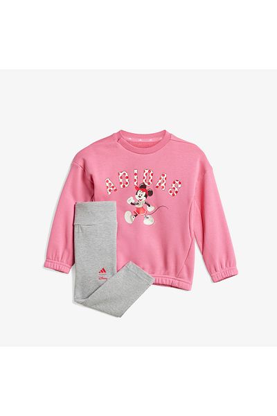 adidas Disney Minnie Mouse Child Grey/Pink Tracksuit Set