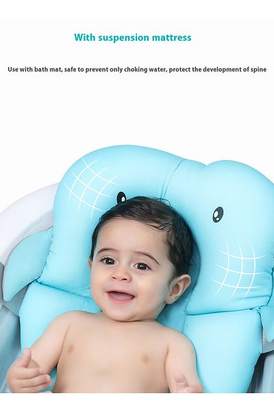 sharpdo Extra Large Baby Universal Folding Bathtub, Reclining Bath Bucket, Bath Bed and Smart Thermometer