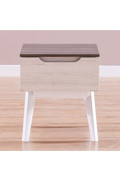 Danube Home Hazel End Table  L48xW40xH56cm - White