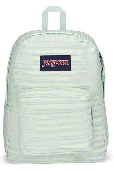 Jansport SuperBreak One 70s Space Dye Fresh Mint Cream Striped Backpack