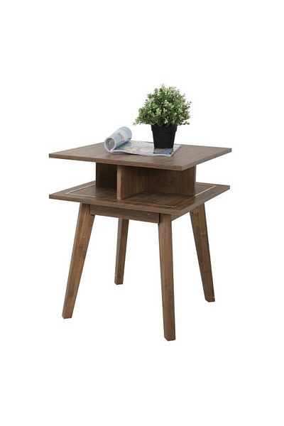 Danube Home Hansel End Table L50xW50xH60cm - Brown