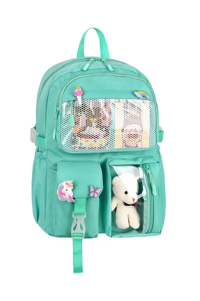 Çanta Trend Geantă de școală unisex cu mai multe compartimente, cu curele ortopedice reglabile