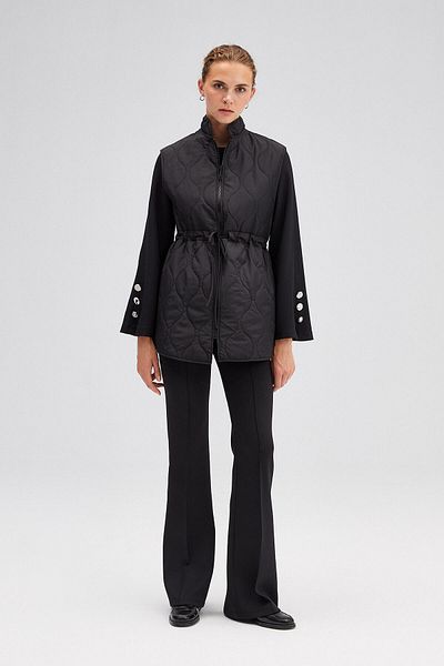 Touché Privé Quilted Vest with Zipper
