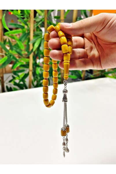 ALPGEN هدية سيد الأعمال المخصصة المصنوعة يدويًا من الخرز العنبر الملون الخردل