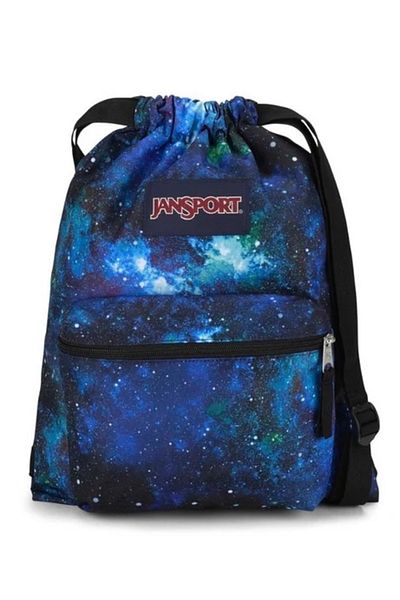 Jansport Blue printed backpack with drawstring JanSport Drawsack