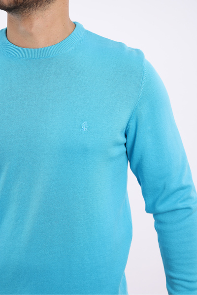 rugatchi 100% Cotton Crew Neck Standard Fit Knitwear Sweater
