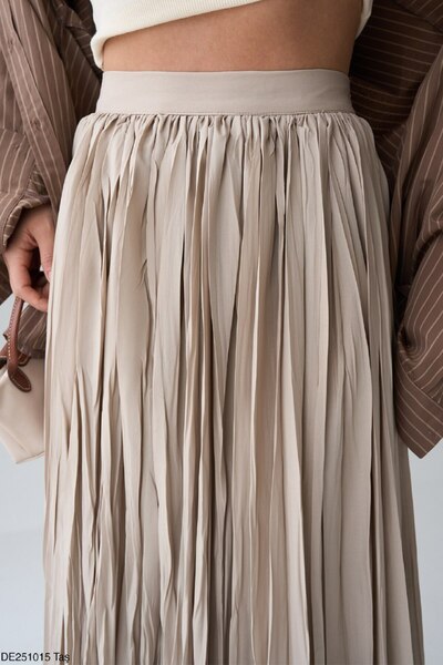 mary&mary Crinkle Kumas Long Skirt