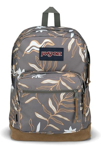 Jansport Grey School Backpack with Jansport Right Pack Vacay Vibes Grey