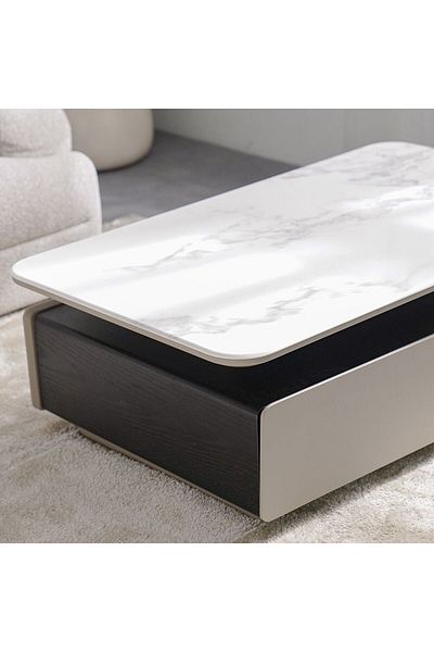 Danube Home Donna Coffee Table  L120xW70xH41cm - White