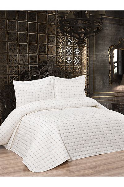 diabella Star Quilted 3 Piece Double Bedspread