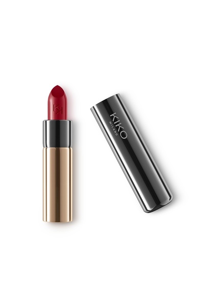 Kiko Ruj - Gossamer Emotion Creamy Lipstick - 113 Pearly Tulip Red - Kremsi P...