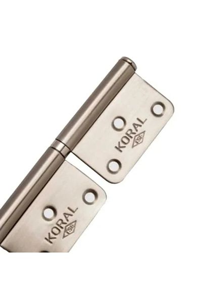 Koral Steel Cerman Unidirectional Hinge No:12 Satin(2mm)