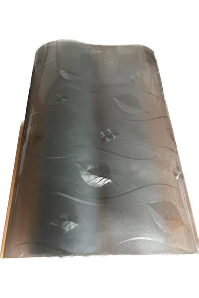 ÖZBALBAN Kalın Yaprak Desenli Buzlu Cam Masa Örtüsü 1,2 Milim Mika