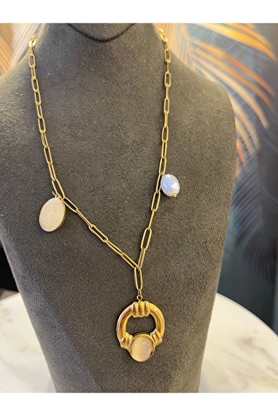 gozdeasutayaccessory Paperclip Chain Steel Gold Necklace